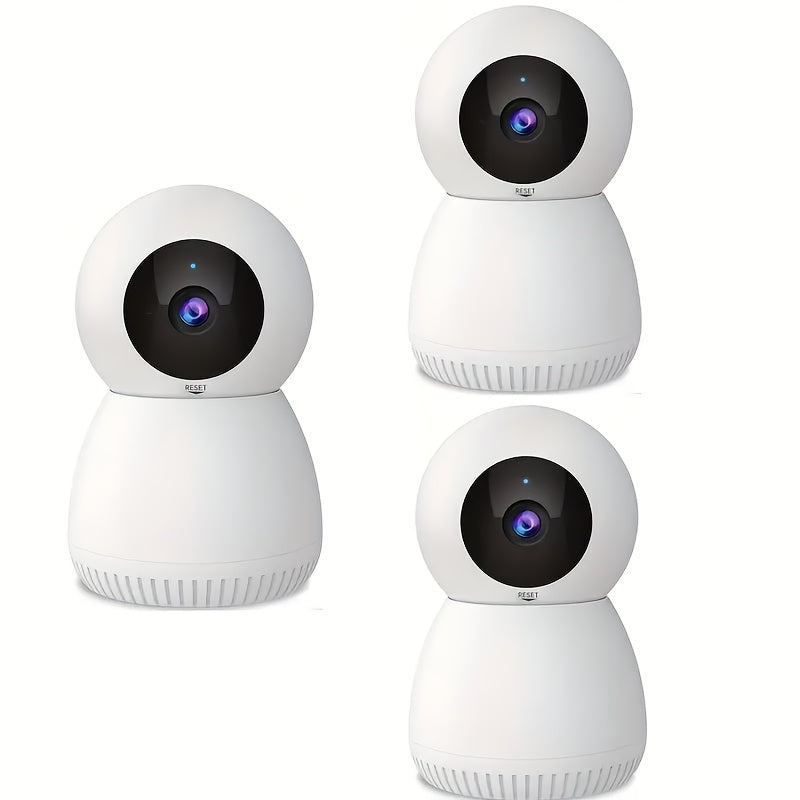 4MP 360° Indoor Smart Security Camera, 360° Pan/tilt Home Security Camera, 5GHz And 2.4GHz Dog Camera With HD Video, Two-way Audio, Night Vision Function, Human Shape Motion Detection And Pet Monitoring, Can Be Used With Al