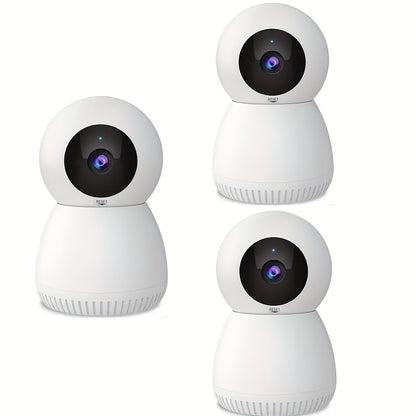 4MP 360° Indoor Smart Security Camera, 360° Pan/tilt Home Security Camera, 5GHz And 2.4GHz Dog Camera With HD Video, Two-way Audio, Night Vision Function, Human Shape Motion Detection And Pet Monitoring, Can Be Used With Al