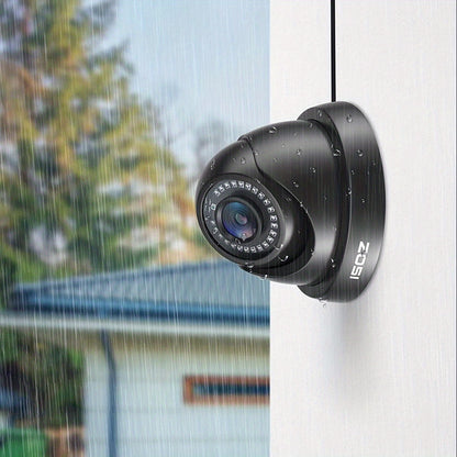 ZOSI 16CH Security Camera System with 12X 1080P FHD CCTV Camera Outdoor Indoor with 80ft Night Vision, AI Human Vehicle Detection, 90°Wide Angle, Property Protection, Monitoring, Compact Design, Highdefinition Video, Shockpr
