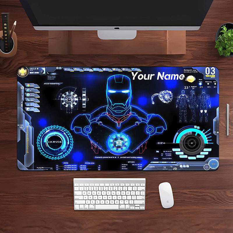 Customizable Mechanical-Themed Mouse Pad & Desk Mat - Non-Slip Rubber Base, Personalized Name/Text, High-Quality Print, Durable Surface for Gaming & Office Use, Ideal Holiday Gift for Gamers & Professionals, Mouse Pads for De