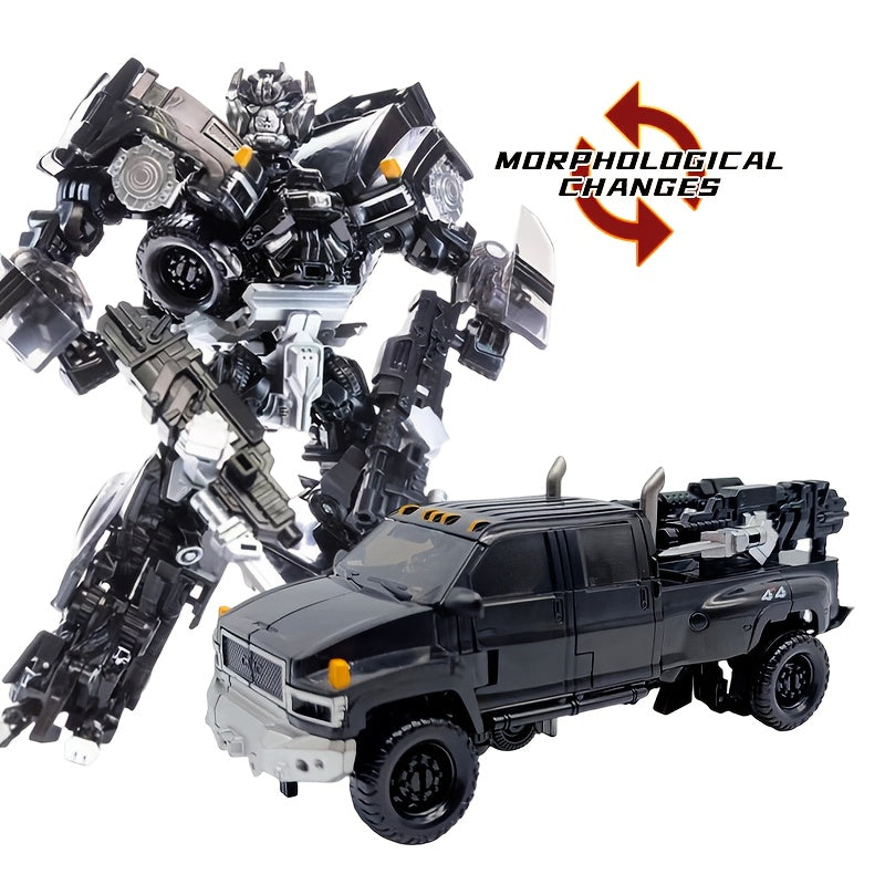 Official Transformers Robot Armor Model - Equipped with 2 Guns, 2 Darts, Fine Armor Panels, Movable Limbs and Compatible Truck, Collectible Action Figure Display or Game Use - Transformers Fan Birthday Gift