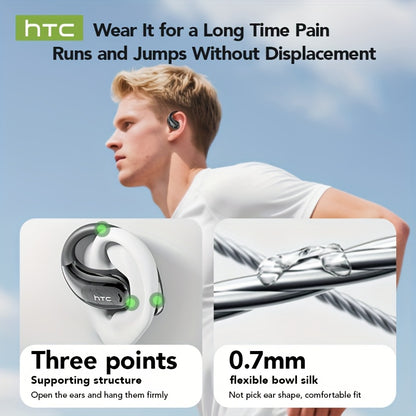 [HTC NE22 | Open AI] HTC NE22 Open AI Translation OWS Headphones | 135 Languages | Face-to-Face Dual Voice | HIFI High-Quality Sound | Built-in Mic | Global Travel & Negotiation