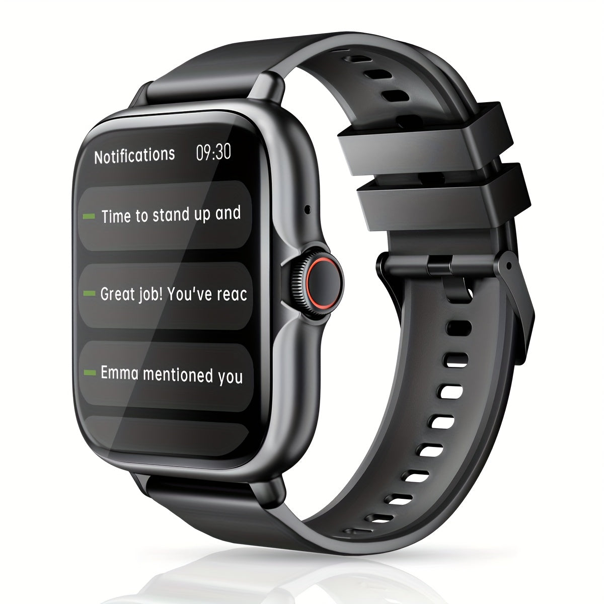 Multifunctional Sports Smart Watch for Men & Women, 1.83'' Full Touch Screen with Wireless Calling & Messaging, Pedometer, Fitness Tracker Smartwatch, for iPhone Android Cell Phones, Smartbands Fitness Watch for Women Men Fri