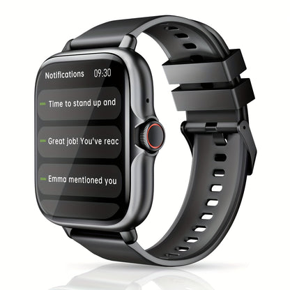 Multifunctional Sports Smart Watch for Men & Women, 1.83'' Full Touch Screen with Wireless Calling & Messaging, Pedometer, Fitness Tracker Smartwatch, for iPhone Android Cell Phones, Smartbands Fitness Watch for Women Men Fri