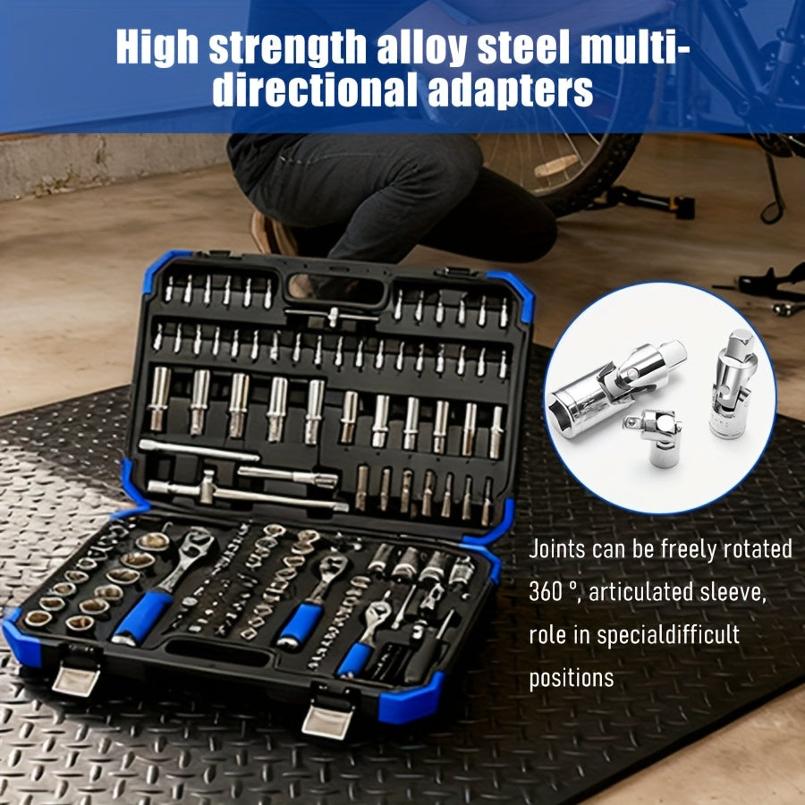 171/53+1 piece car repair tool set, 72 tooth ratchet wrench and durable toolbox storage box, perfect for car repair, home and DIY projects, worry free operation for men and women, easy to control, holiday gift set for boyfrie
