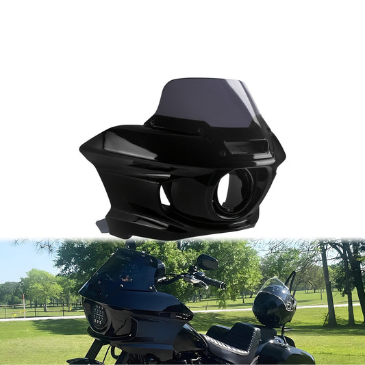 Motorcycle Headlight Fairing W/ Windshield Black for Harley for Low Rider S FXBB for Standard FXST 2018-up