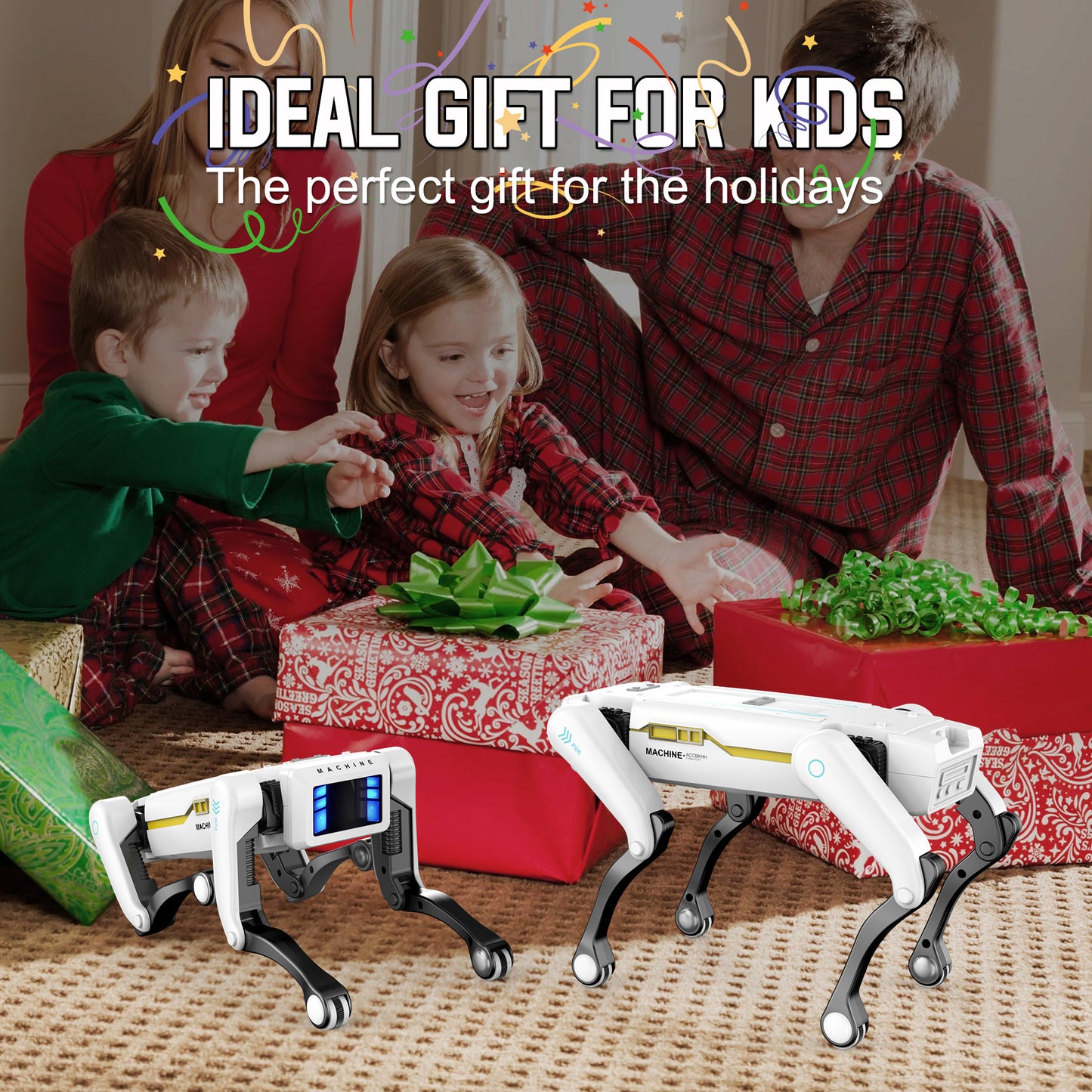 Intelligent Robot Dog - Remote Control, Special Effects Robot Dog, Dancing, Multi-Functional, Intelligent Programming Companion Toy Christmas gift New Robot Dog, Wireless Remote Control Dog, AI Voice Control Can Be Connected