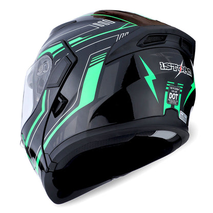 MOTORCYCLE MODULAR FULL FACE HELMET FLIP UP DUAL VISOR HELMET