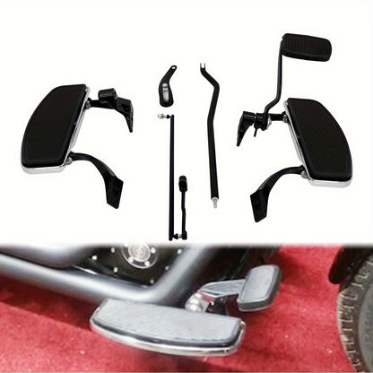 Complete Kit for Floorboards And Foot Pedals Compatible with for harley Dyna FXD Models from 2006 to 2017