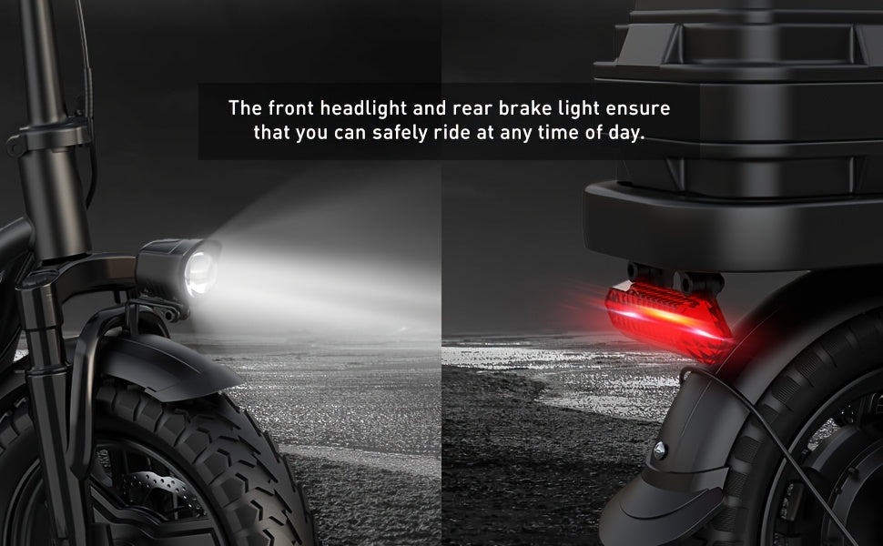 Peak Power 740W Adult Electric Scooter with Seat, 48V10/15AH Lithium Battery, 10 Shock Absorption, 14-Inch Tubeless Protective Tires, Dual Disc Brakes