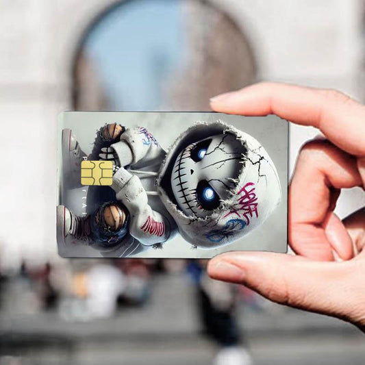 A Set of 1 Item Featuring 2 Styles And Another Set with 4 Styles of Thick Matte Credit Card Decorative Stickers. Suitable for Credit Cards, Bank Cards, Bus Cards, And Removable Self-Adhesive Decorative Stickers.