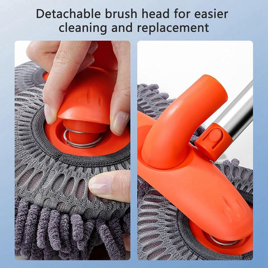 [Car Wash Brush] Retractable Double Head Car Wash Brush 360° Rotating Long Handle Car Cleaning Kit Brush Chenille Microfiber Car Wash Mop Not Hurt Paint Scratch Free, Vehicle Maintenance, Auto Detailing, Ergonomic Grip, Comp