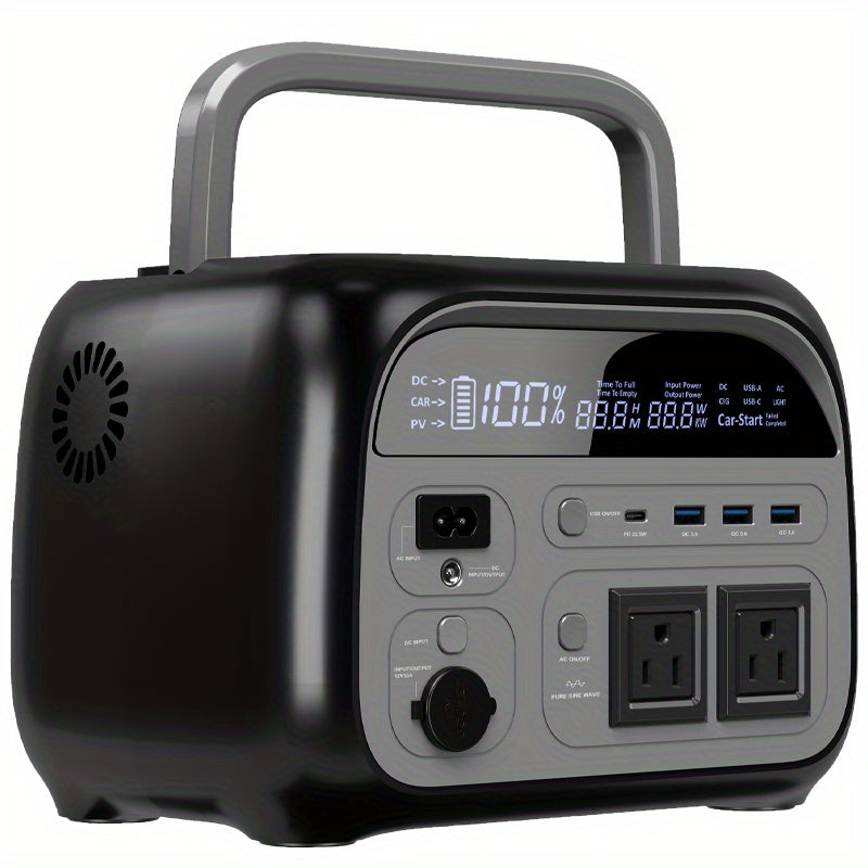108000mAh Portable Solar UPS Generator/100W Solar Panel, Plug And Play Lithium Battery Pack For CPAP, Camping, Home Emergency Backup, Solar Compact & Lightweight Design, Overload & Overheat, Ideal For Travel, Medical, And Pow