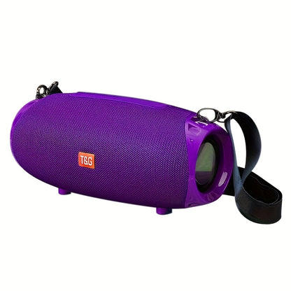Portable Wireless Speaker - TG534 with Dual Speakers - TWS Stereo Hi-Res Audio - Hands-free Call/FM/TF Card/U Disk - Connect to Mobile Phone/Tablet/TV - Support Plug-in Card U Disk - Compatible with TF Card/USB Drive/FM Built