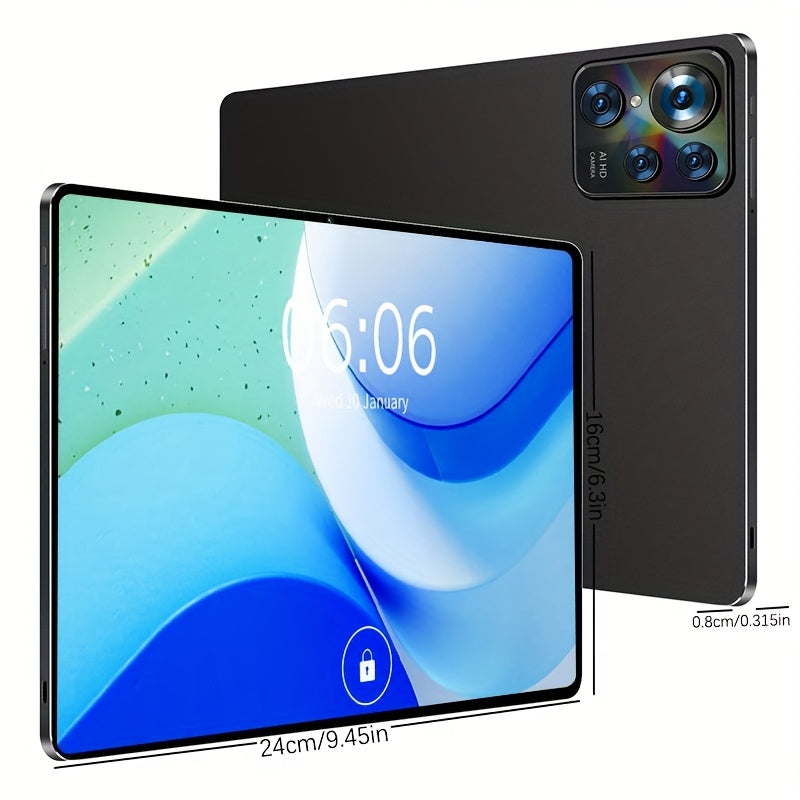Android Tablet, 8GB RAM (4GB + 4GB Expandable) / 256GB ROM/ 10.1-inch 1280x800 IPS Display/ Wi-Fi 5G/ 6000mAh Battery/ USB Type-C Port/ 5MP + 13MP Cameras/ Android 14 OS. Includes Free Protective Case, Stand, And Headphones.