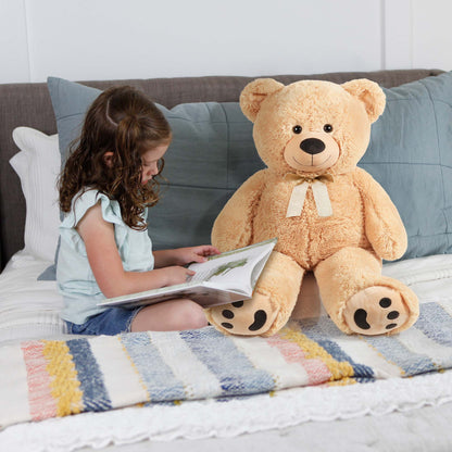 Big Teddy Bear, 3 Feet Giant Teddy Bear Stuffed Animal, Large Bear Plush Toy, 39 inch, Gift for Girls, Girlfriend, Wife, for Birthday Valentine's Day