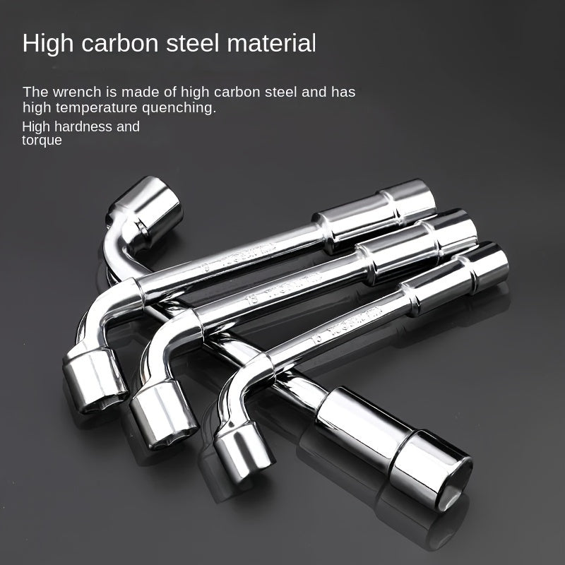 L-Shaped Perforated Socket Wrench Set - Car Repair Tools with Hexagonal Sockets - Mechanic'S Hand Tools - Iron Alloy Body - MYS Brand