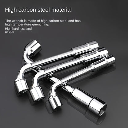 L-Shaped Perforated Socket Wrench Set - Car Repair Tools with Hexagonal Sockets - Mechanic'S Hand Tools - Iron Alloy Body - MYS Brand