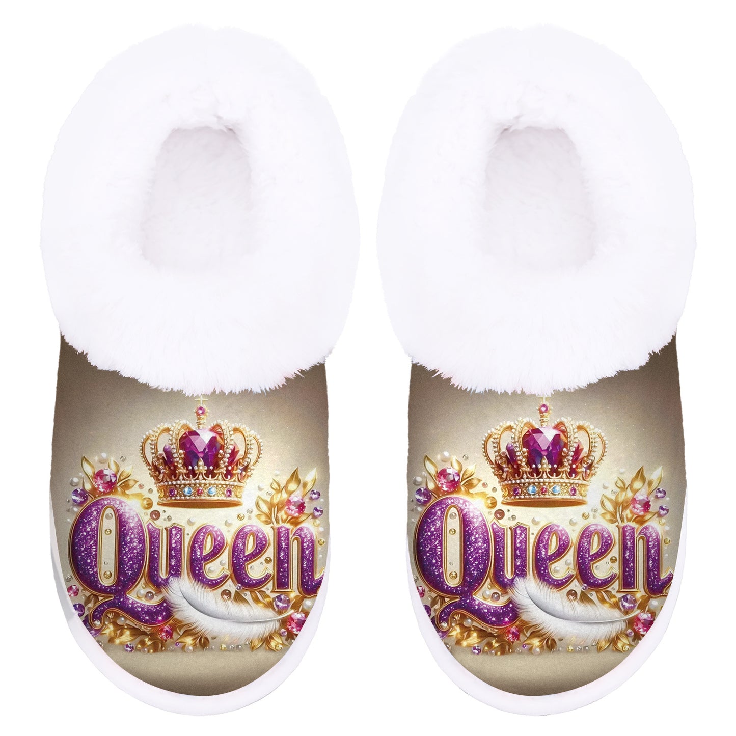 [Non-Slip Slippers] Women'S Slip-On House Shoes - Non-Slip Rubber Sole, Soft Fuzzy Interior Lining, Machine Washable Indoor/Outdoor Slippers - All-Season Cozy Footwear for Home, Office, Spa - Easy Slip-On Design with Non-Slip