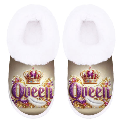 [Non-Slip Slippers] Women'S Slip-On House Shoes - Non-Slip Rubber Sole, Soft Fuzzy Interior Lining, Machine Washable Indoor/Outdoor Slippers - All-Season Cozy Footwear for Home, Office, Spa - Easy Slip-On Design with Non-Slip