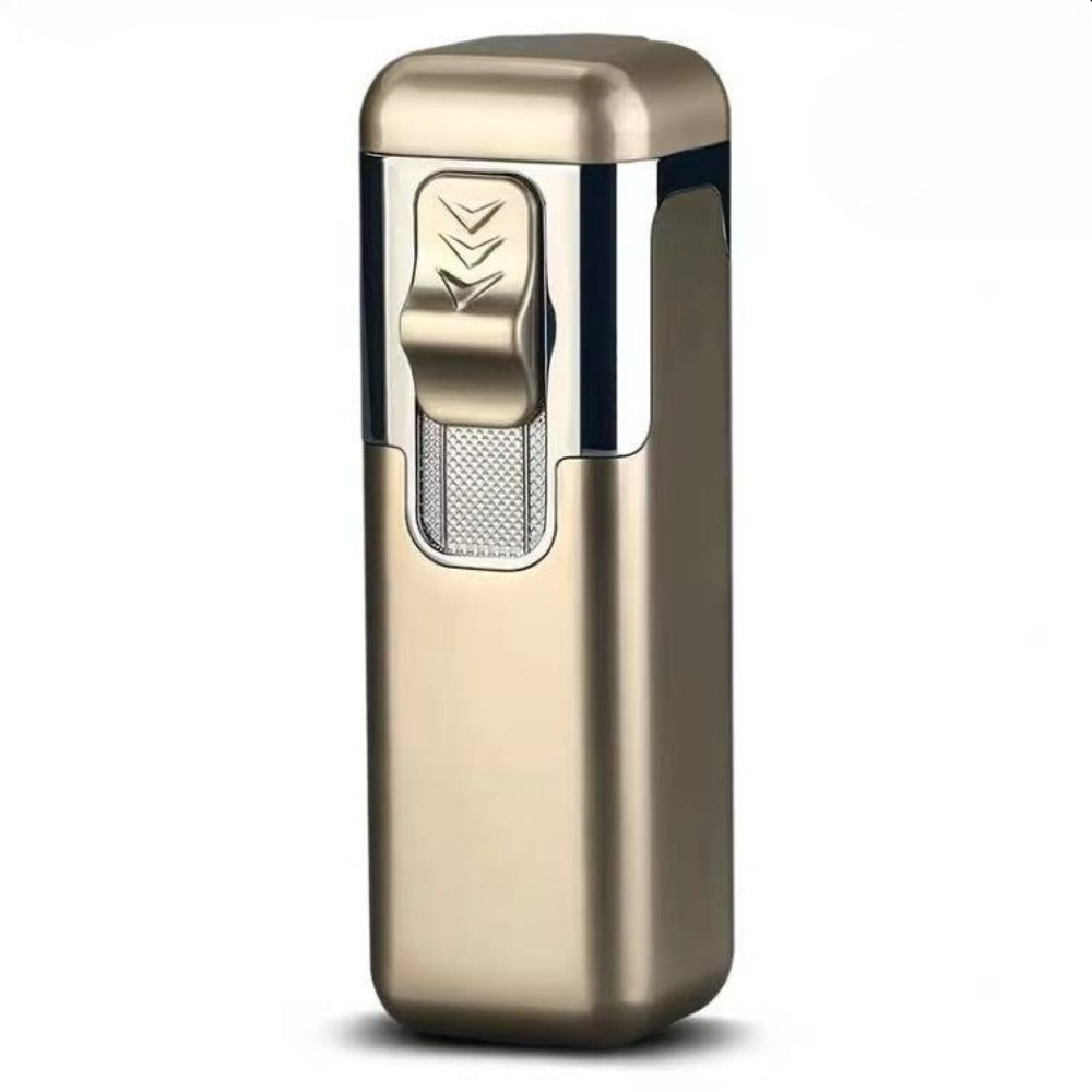 1pc Quad Direct Blow Flame Inflatable Butane Lighter | Adjustable Windproof, Metal, Ideal for Camping, Outdoor, Collections, Gifts, Birthday, Holiday Gifts