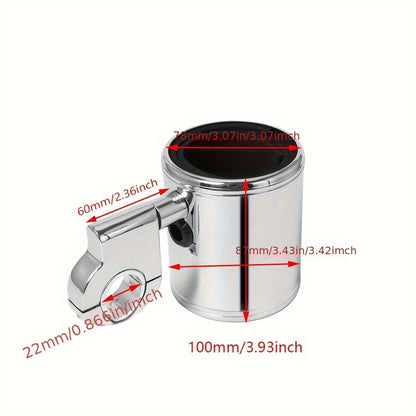 1pc Motorcycle Adjustable Cup Holder, ABS Material, Fits 22mm-32mm Drink Bottles, Compatible with  Travel & Street Glide Sportster, Motorcycle Accessories