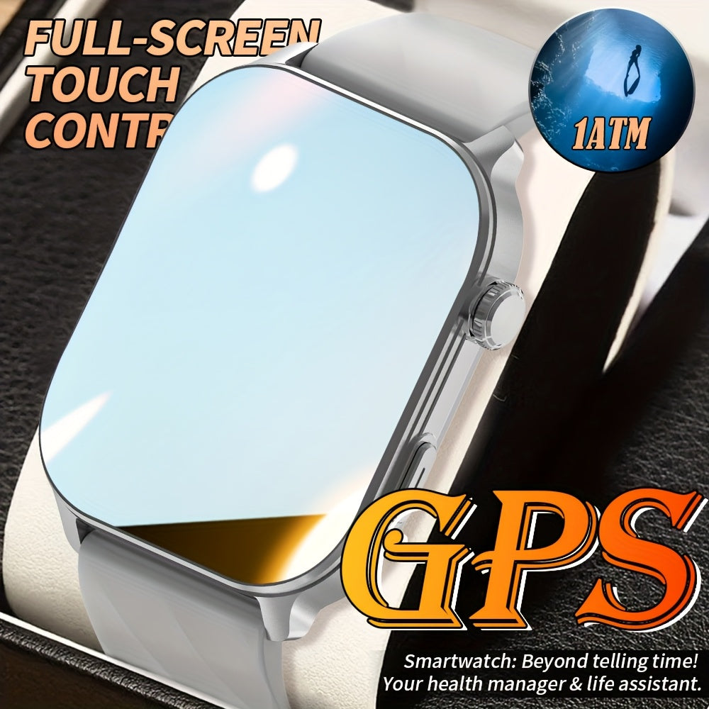 New Popular Large Screen GPS Smart Watch, Five-Star Positioning & Sports Tracking, 2.01-Inch Display, 1AMT High Quality, Compass, Wireless Calls, Message Alerts, Health Monitoring, 100+ Sport Modes, Multiple Built-in Dials, 3
