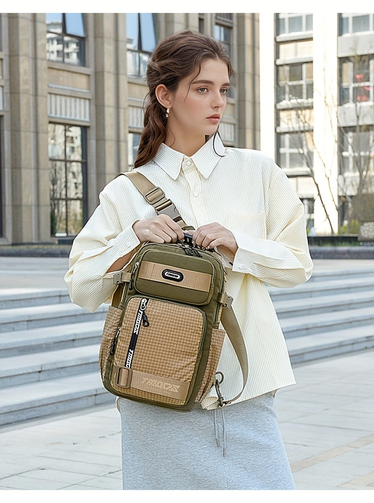 Unisex Fashion Anti-Theft Crossbody Bag - Lightweight Oxford Material, Secure Zip Closure, Adjustable Strap, Perfect for Travel & Everyday Use, Crossbody Ba