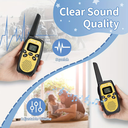 3/6/9/12pcs Walkie Talkies, 6-Pack Portable RT628S Walkie Talkies, 2-Way Radio with Long Range, Safe Mode, and VOX, Ideal for Keeping in Touch with Neighbors and Family Members, Walkie Talkies for Camping, Hiking, and Adventu