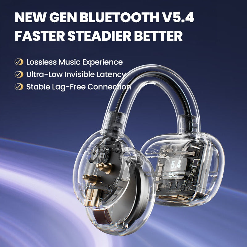 Philips True Wireless Bluetooth Headphones, Open Wireless Earbuds, Ear Clip Wireless Earbuds, for iPhone and Android, Comfortable to Wear, Bluetooth 5.4, 46 Hours of Playtime, Stereo Bass, LED Battery Display, ENC Dual Noise