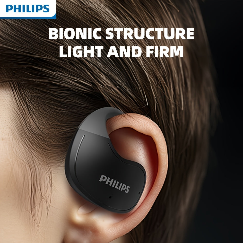 PHILIPS True Wireless Earbuds - Stereo Surround Sound, ENC Noise Cancellation, Touch Controls & Built-in Mic | 24H Polymer Battery, USB-C Fast Charging Case | Lightweight Comfort For Commuting, Workouts & Daily Use TAT2708