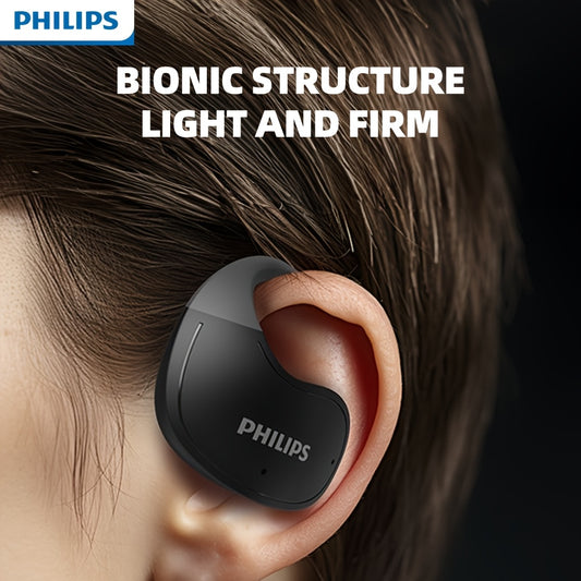 PHILIPS True Wireless Earbuds - Stereo Surround Sound, ENC Noise Cancellation, Touch Controls & Built-in Mic | 24H Polymer Battery, USB-C Fast Charging Case | Lightweight Comfort For Commuting, Workouts & Daily Use TAT2708