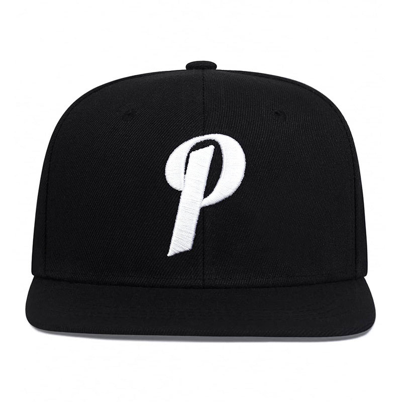 Unisex Adjustable Snapback Baseball Cap with 'P' Letter Embellishment - Lightweight Hip-Hop Hat for Men & Women, Spring/Summer Outdoor Casual Wear, Multi-Color Options (, Red, Green, Orange, Grey) - Durable Non-Stretch Fit, S