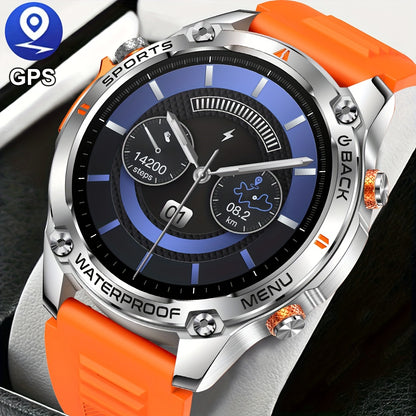 COIUSOR GPS Smartwatch for Men & Women - 1.46" AMOLED HD Display, Wireless Calls & SMS Alerts, Dual-Band L1+L5 GPS, Compass, Altitude, 5 Sports Modes, Magnetic Charging, High Quality, Compatible with for Iphone & Android, Tac