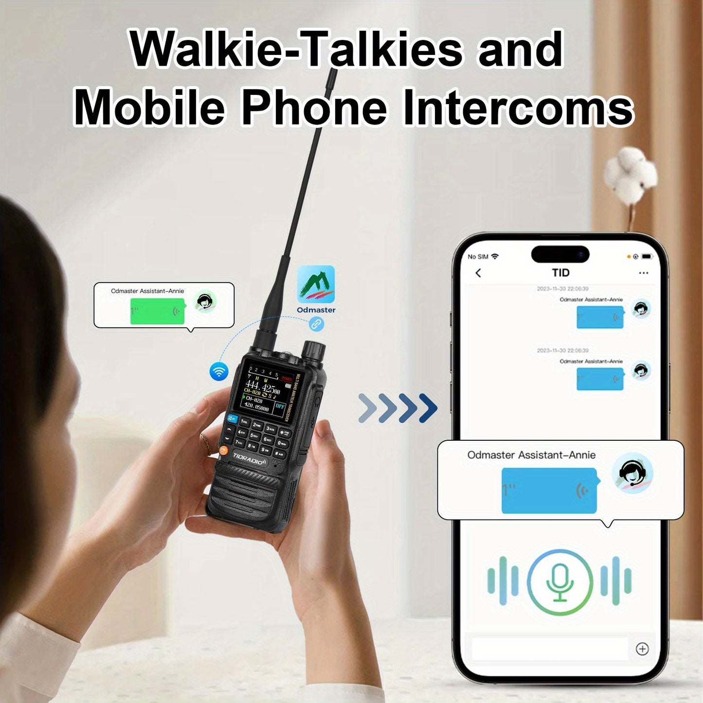 TIDRADIO H3 PLUS | Ham Radio Multi-Band Two-Way Radios with AM/FM & Wireless Headset Compatibility | 5000km Long Range Walkie Talkies for Camping & Emergency, Longrange Radios, Outdoor Communication, Portable Radio, Handheld