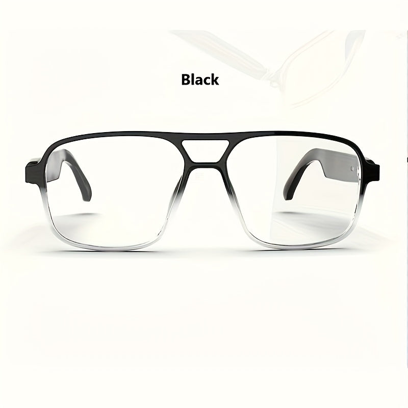 Smart Glasses with Built-in Speaker & Color-Changing Lenses. Features Open Ear Audio, Touch/ Voice Control, Anti-Blue Light, USB-C Charging. Lightweight & Durable Frame for Running, Fishing, Rock Climbing. Includes Case - The