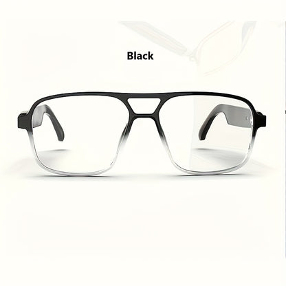 Smart Glasses with Built-in Speaker & Color-Changing Lenses. Features Open Ear Audio, Touch/ Voice Control, Anti-Blue Light, USB-C Charging. Lightweight & Durable Frame for Running, Fishing, Rock Climbing. Includes Case - The