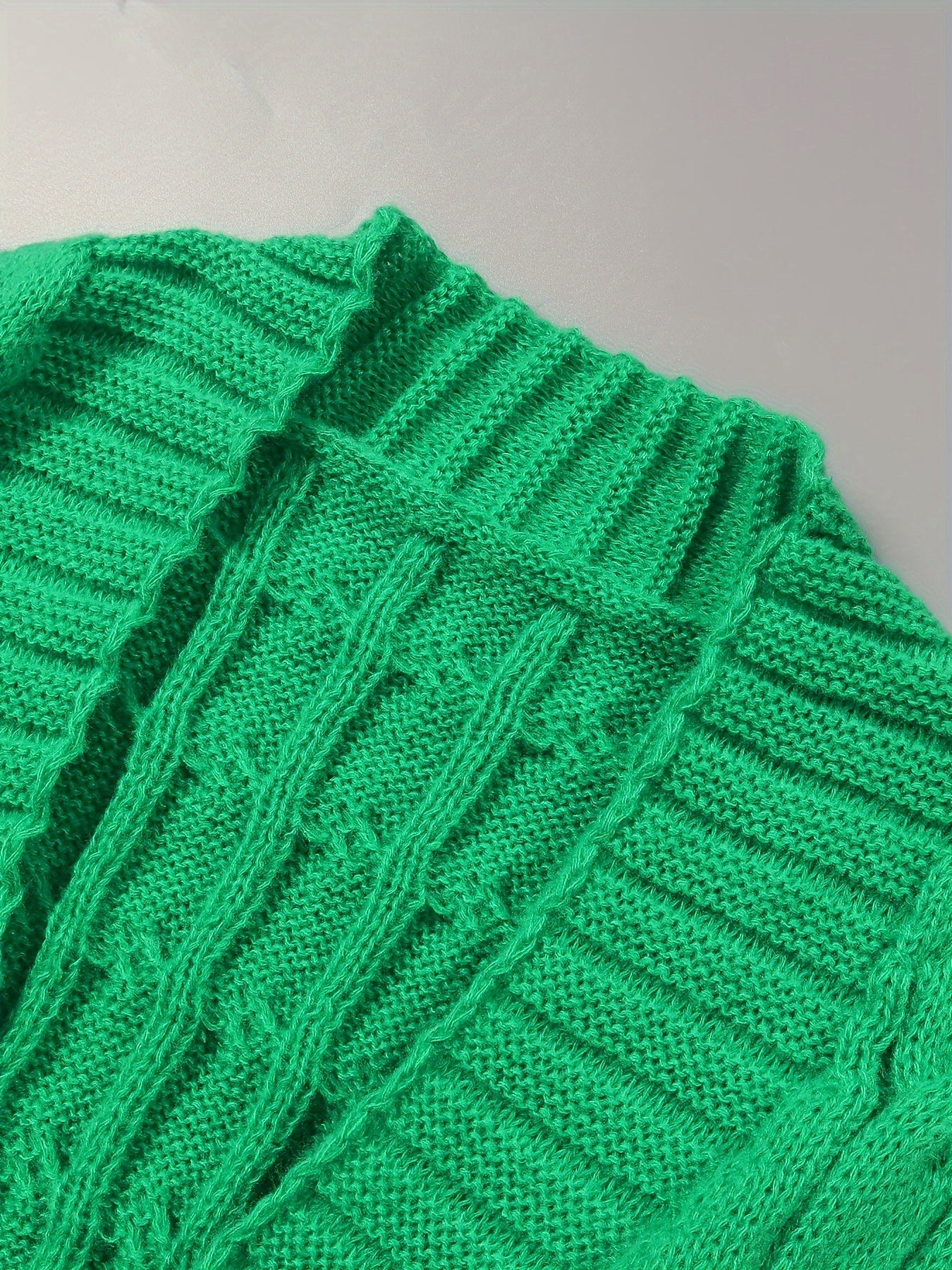 [Cardigan Sweater] Plus Size - Plus Size Cardigan Sweater A23A062