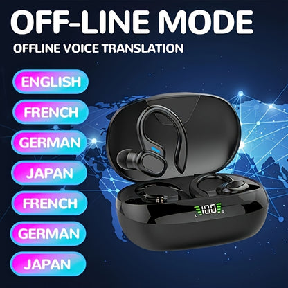 144 Real Time Translation Earphones] New 144 Translation Earphones - Real Time Translation, Suitable for Travel, Business, Work