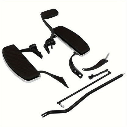 Complete Kit for Floorboards And Foot Pedals Compatible with for harley Dyna FXD Models from 2006 to 2017