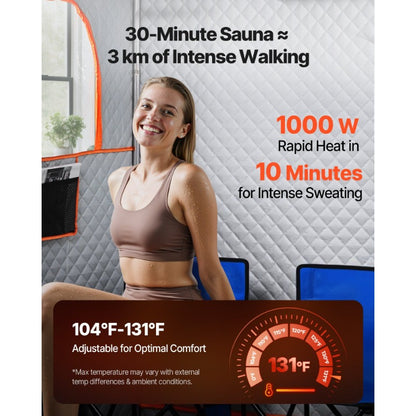 Low Stock Alert VEVOR Upgraded Portable Steam Sauna for Home 2 Person Full Body Home Spa Tent with Steamer and 2 Foldable Chairs and Remote and 2 Essential Oil Boxes Heavy-Duty Stainless Steel Frame Sauna Box Black Durably Ma