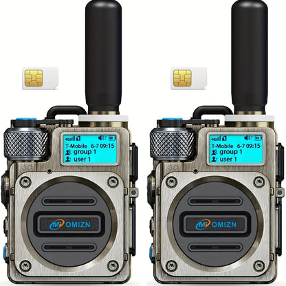 OMI-M6 Pro 5000KM Worldwide Walkie Talkies with GPS Tracking, 72H Battery Noise Cancelling, Ideal for Truckers Marine Construction Crews