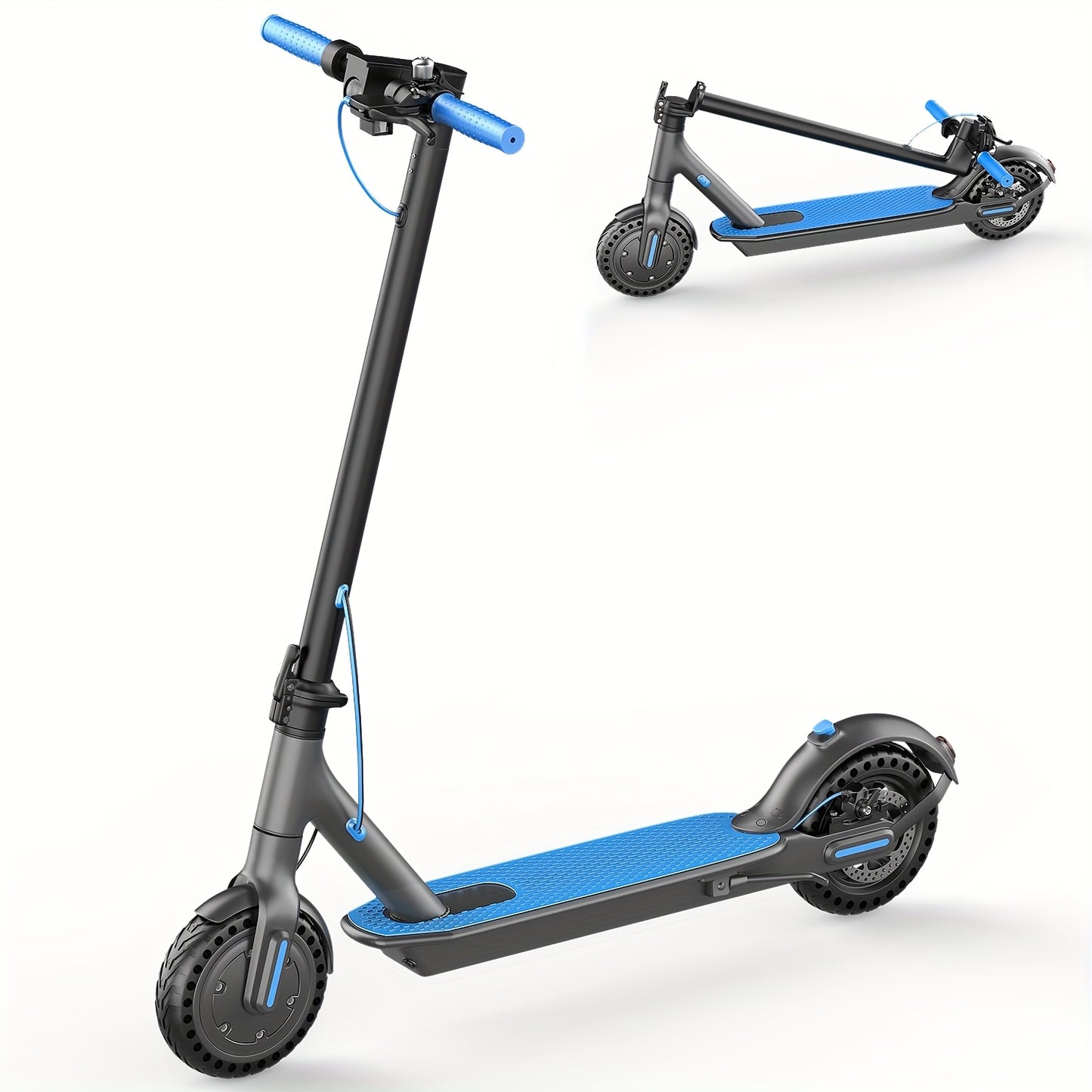 500W Folding Ebike, 48V 10Ah Removable Lithium-Battery, Stylish 14" Foldable Commuting Electric Bicycle For Women & Men/S5-350W Commuter Scooter (Without Seat)