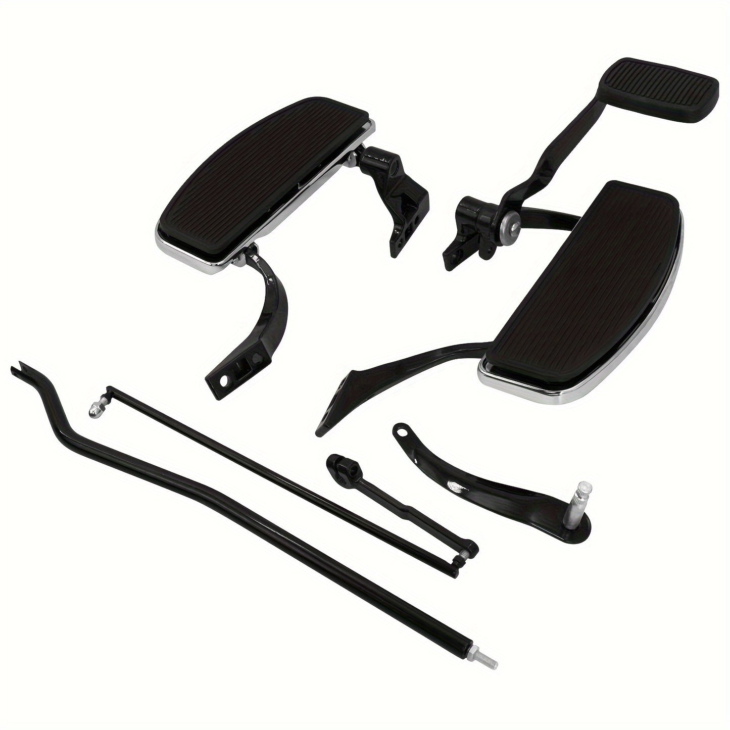 Complete Kit for Floorboards And Foot Pedals Compatible with for harley Dyna FXD Models from 2006 to 2017