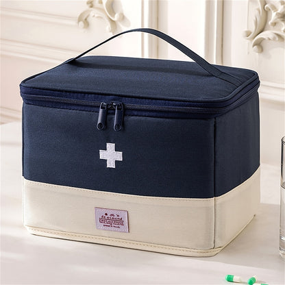 Dustproof Moistureproof Large Capacity Classified Medical Bag, New Foldable First Aid Bag, Travel Household Medicine Storage Bag, Travel Accessories, Can Be Used for Travel, Suitable for Travel
