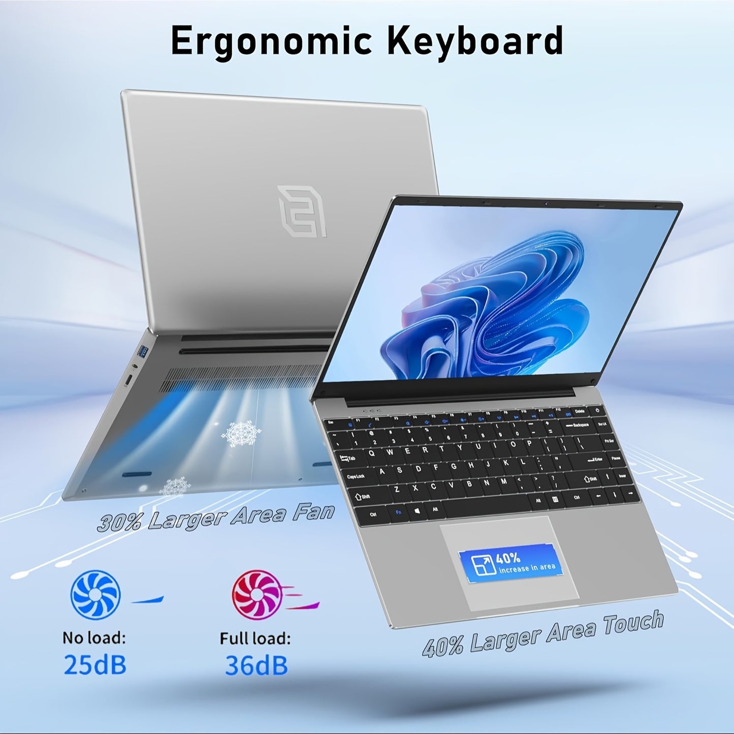FUNYET Laptop Computer, Gaming Laptops 2026, Lap Top PC , 8GB/16GB RAM 256GB/512GB/1TB SSD, N5095 Processor(up to 2.9 GHz), FHD 1920 x 1080