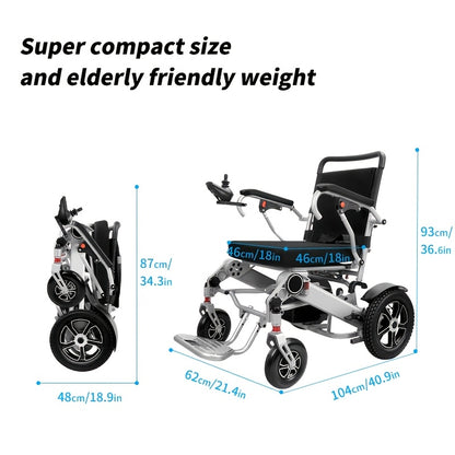 Heavy-Duty Electric Wheelchair for Seniors & s - 500W High-Power Motor, 30+ Mile Range, 350 lbs Capacity, Dual Battery System, All-Terrain Climbing (/Outdoor) - -Grade Mobility Aid with & Reliable Battery Management