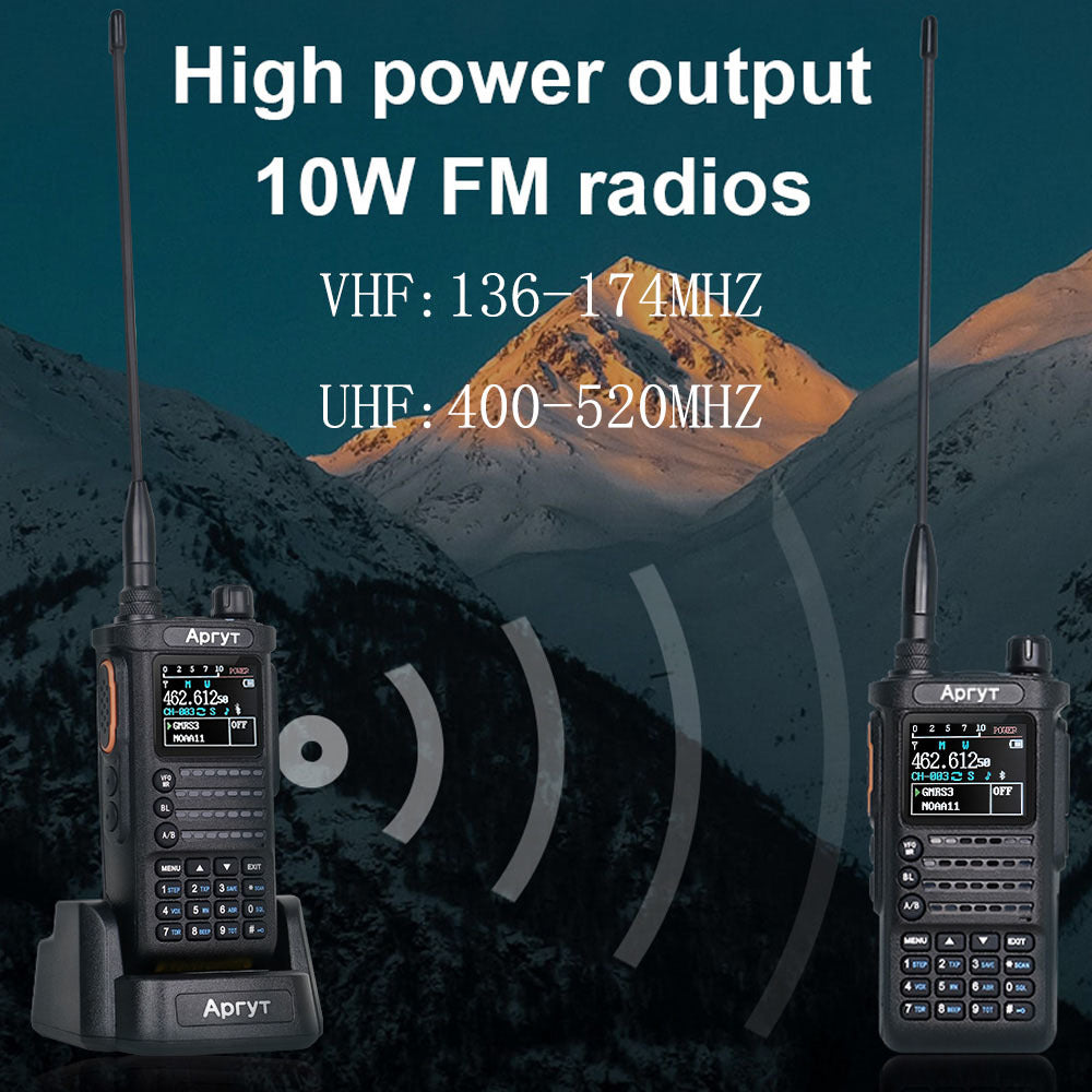 TIDRADIO TD-H8 2nd Gen 10W High-Power Handheld Two-Way Radio - 2500mAh Long-Lasting Battery, UHF Frequency 136-174MHz, 5000 Channels with Repeater List, FM Radio & Compatible, -Powered for Ham/GMRS/Radio Use, Durable Walkie T