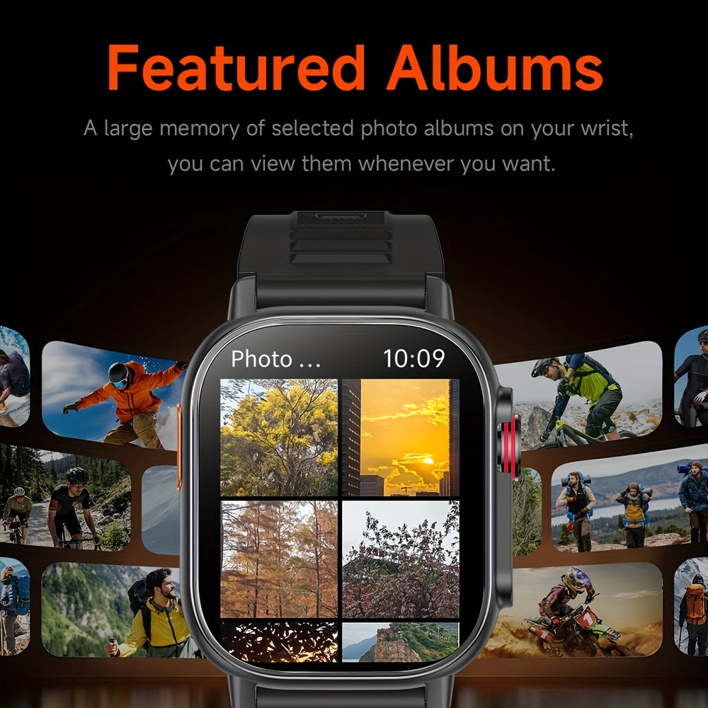 SENBONO Outdoor GPS Smart Watch for Men & Women - 2.01" HD Display, GPS, Compass, Altitude, Wireless Calls, 100+ Sports Modes, Music Control, Weather, Alarm, Camera Control, AI Voice Assistant, Calculator, Sleep Monitoring, U