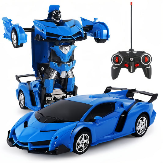 Remote Control Car, One-button Deformation Robot Remote Control Toy Car with Cool LED Headlights, 1:18 Scale, 360 Degree Rotation Drift, Christmas Gift And, Birthday Gift, Easter Gift, Remote Control for Men, Remote Control C